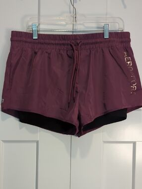 Aeropostale Sport Running Athletic Lined Shorts Size L